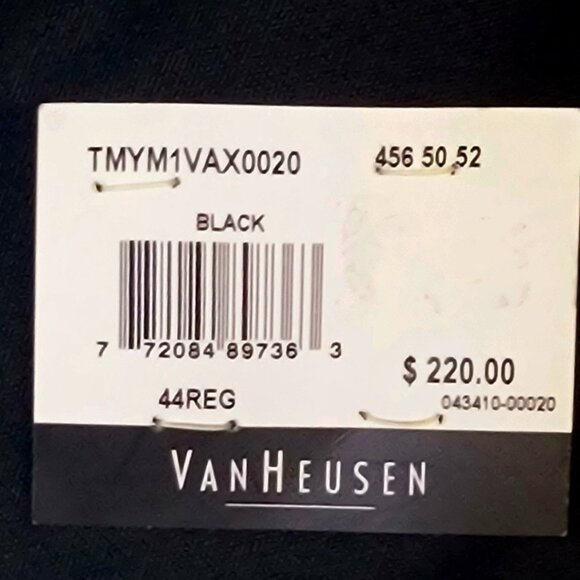 VAN HEUSEN  NWT Suit Jacket Sz 44R  with 3 used designer ties - Picture 2 of 12